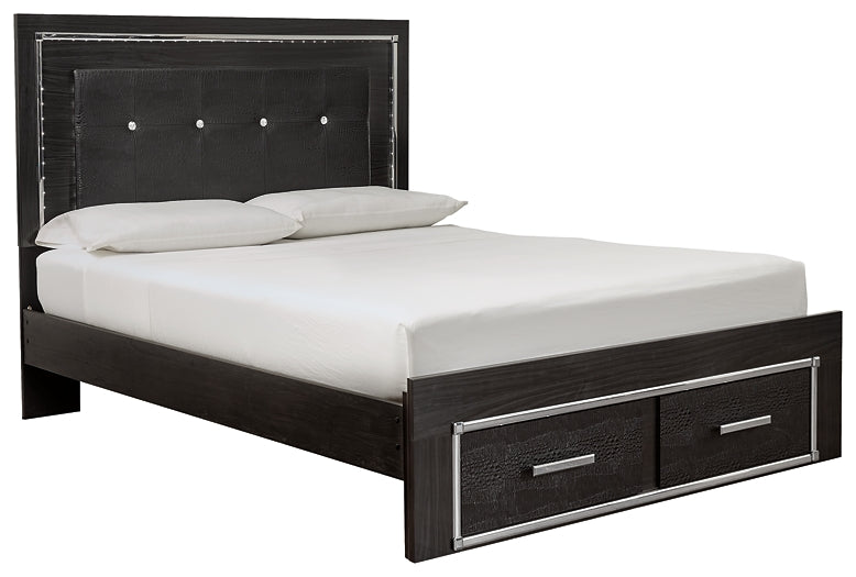 Kaydell  Upholstered Panel Bed With Storage