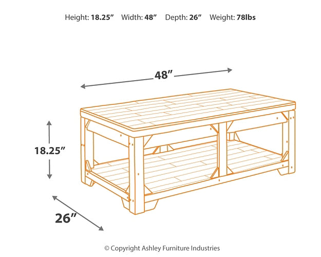 Ashley Express - Fregine Lift Top Cocktail Table