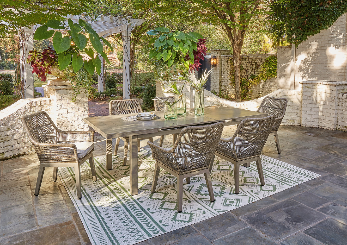 Beach Front Outdoor Dining Table and 6 Chairs