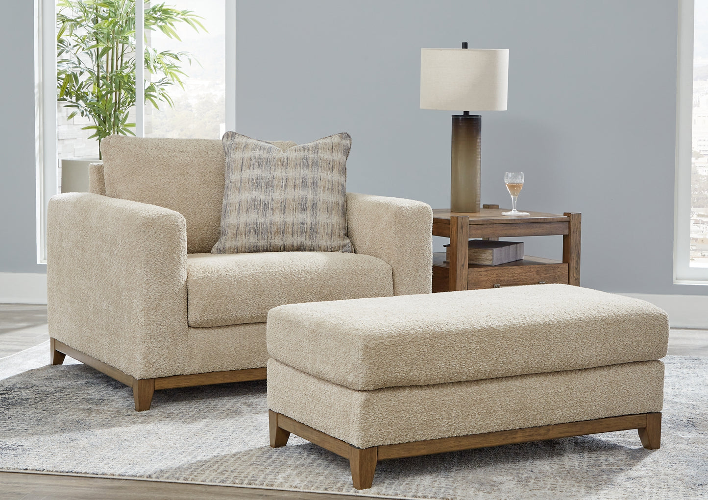 Parklynn Chair and Ottoman