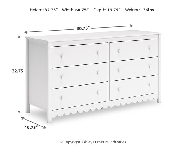 Ashley Express - Hallityn Six Drawer Dresser