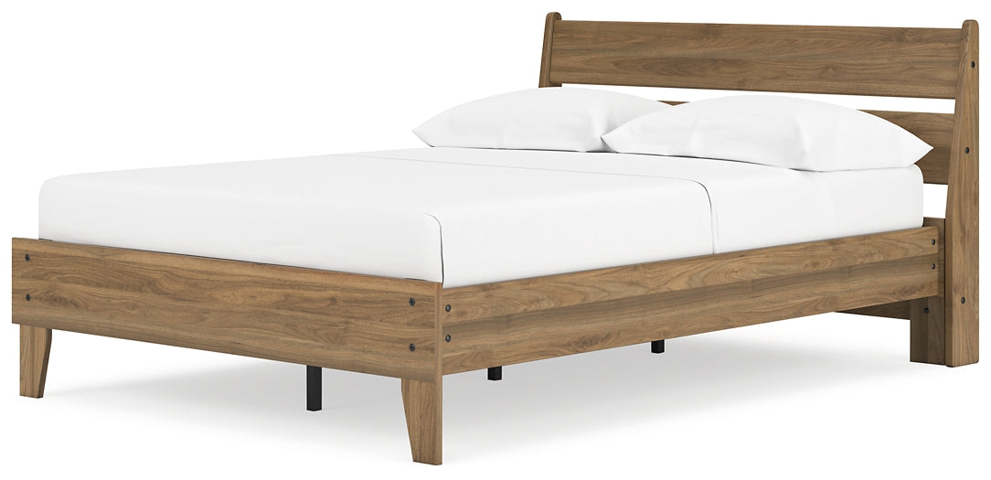 Ashley Express - Deanlow Full Platform Panel Bed with Dresser and Nightstand