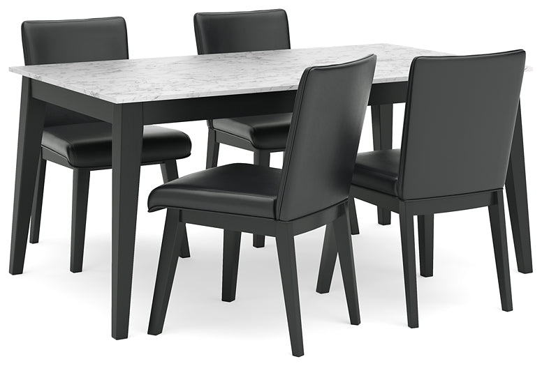 Jettaya Dining Table and 4 Chairs